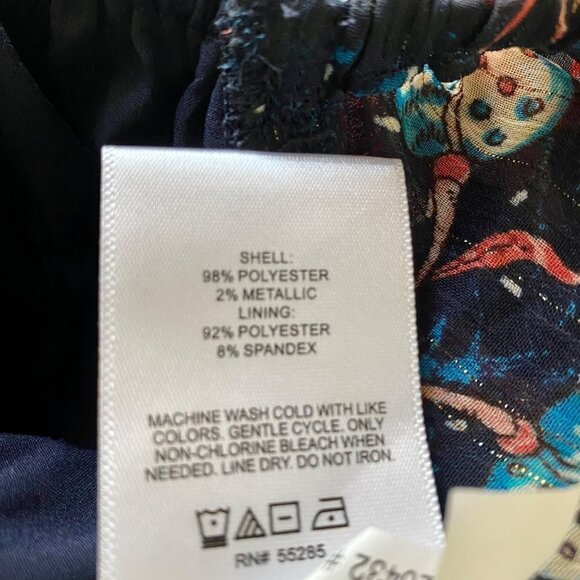 Express Ruffle Sleeve Floral Print Cropped Top XS - Picture 7 of 9